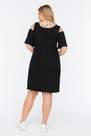 Trendyol - Black Shift Plus Size Mini Dress