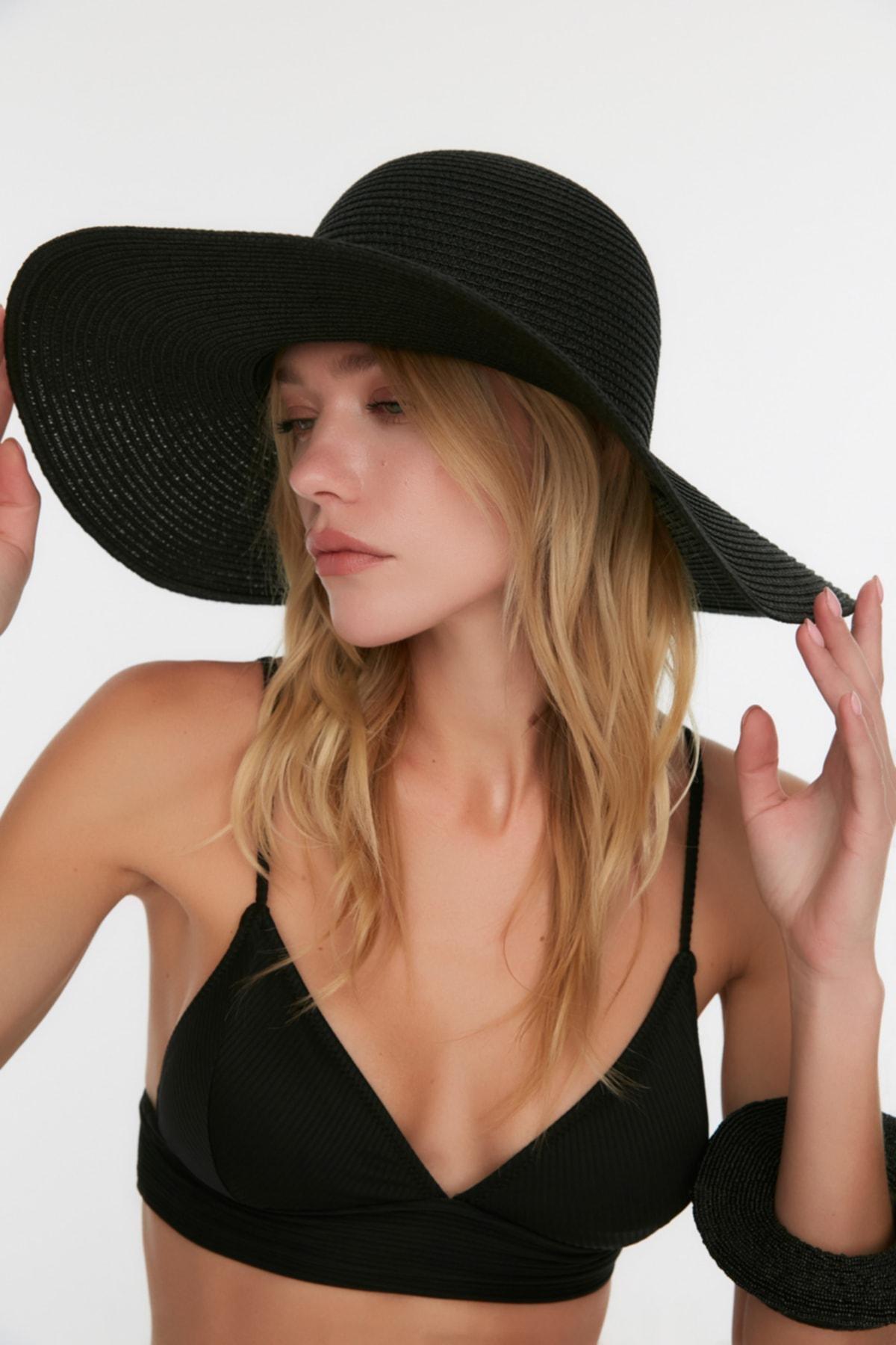 Black Casual Hat, Black, large image number 0