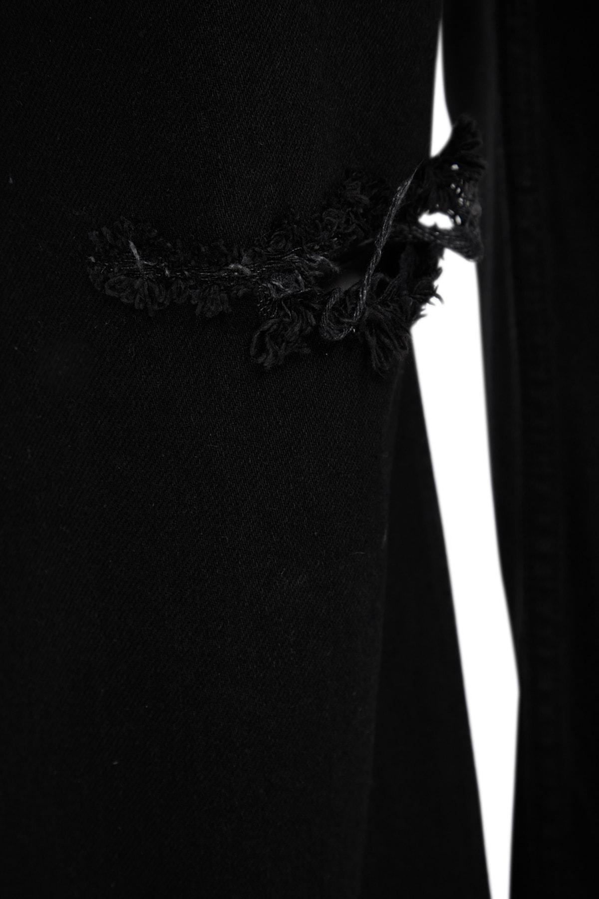 Black Wide Leg Plus Size Jeans, BLACK, large image number 6