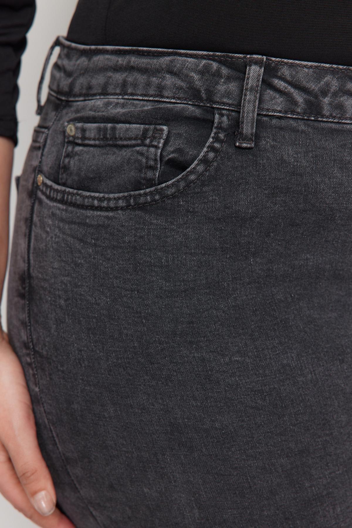 Gray Skinny Plus Size Jeans, , large image number 7