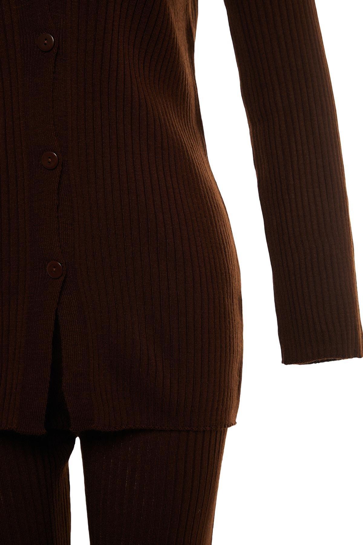 Brown Polo Neck Co-Ord Set, , large image number 6