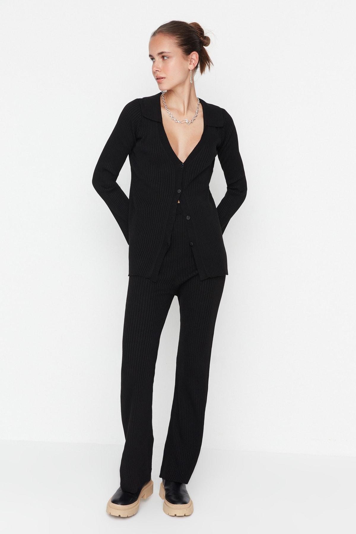 Black Polo Neck Co-Ord Set, , large image number 0