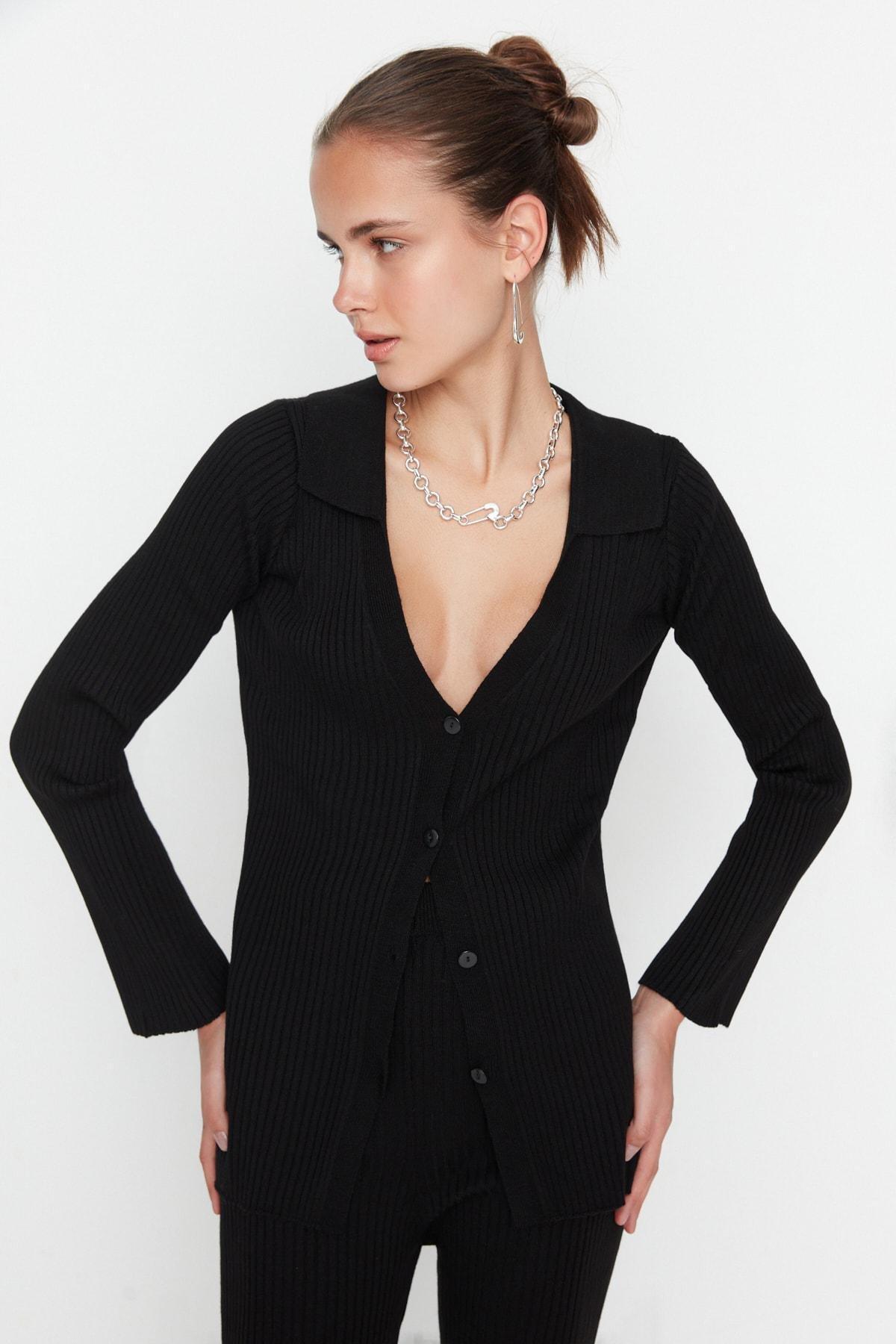 Black Polo Neck Co-Ord Set, , large image number 1