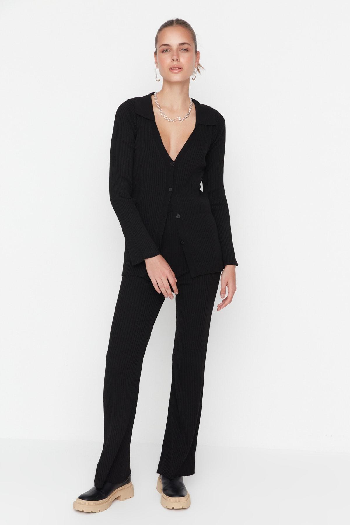 Black Polo Neck Co-Ord Set, , large image number 2
