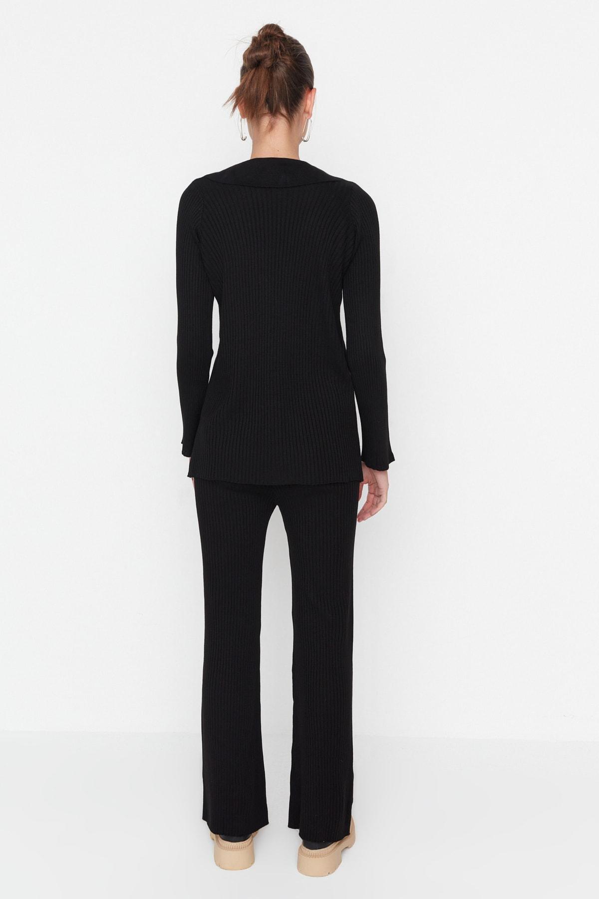 Black Polo Neck Co-Ord Set, , large image number 4