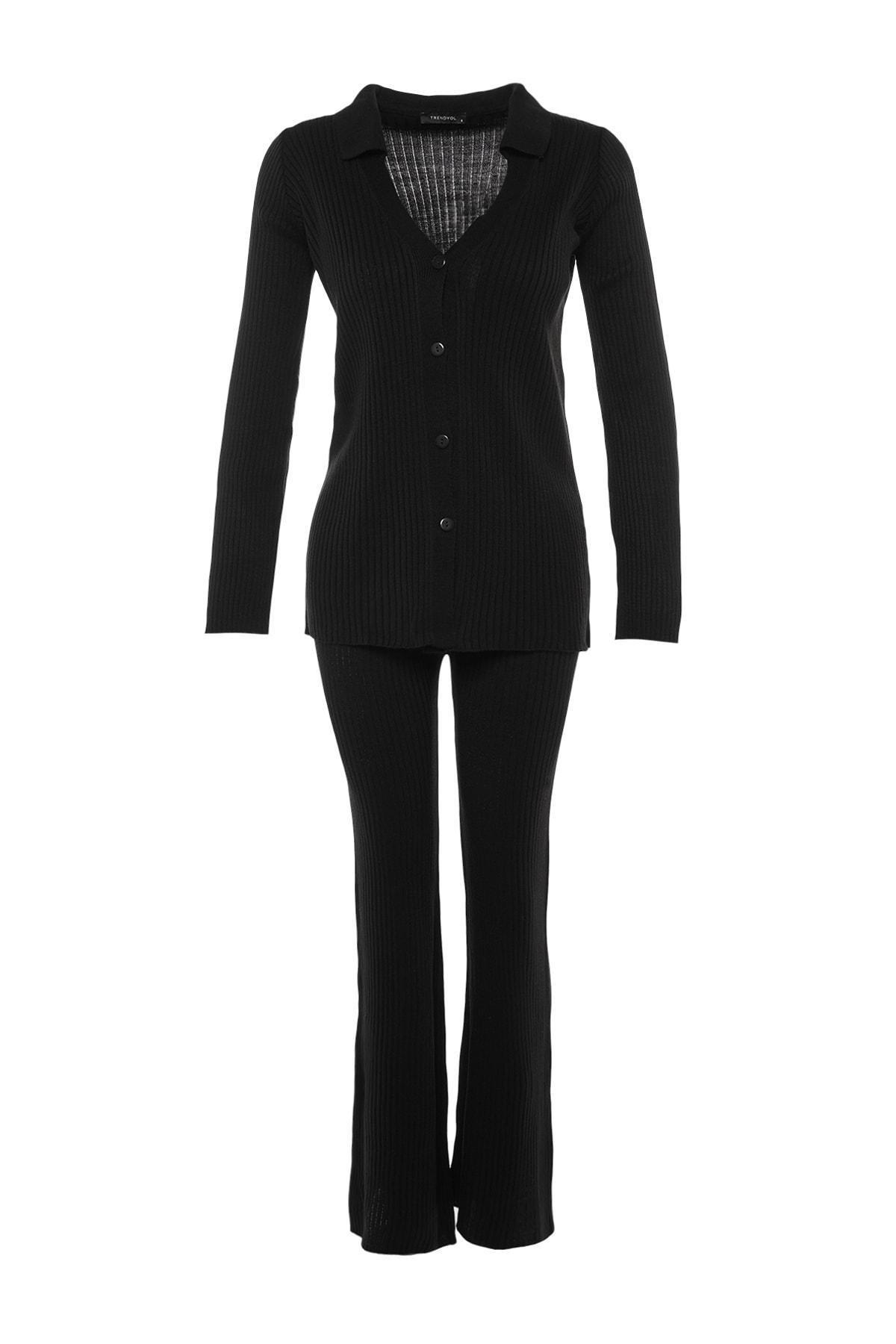 Black Polo Neck Co-Ord Set, , large image number 7