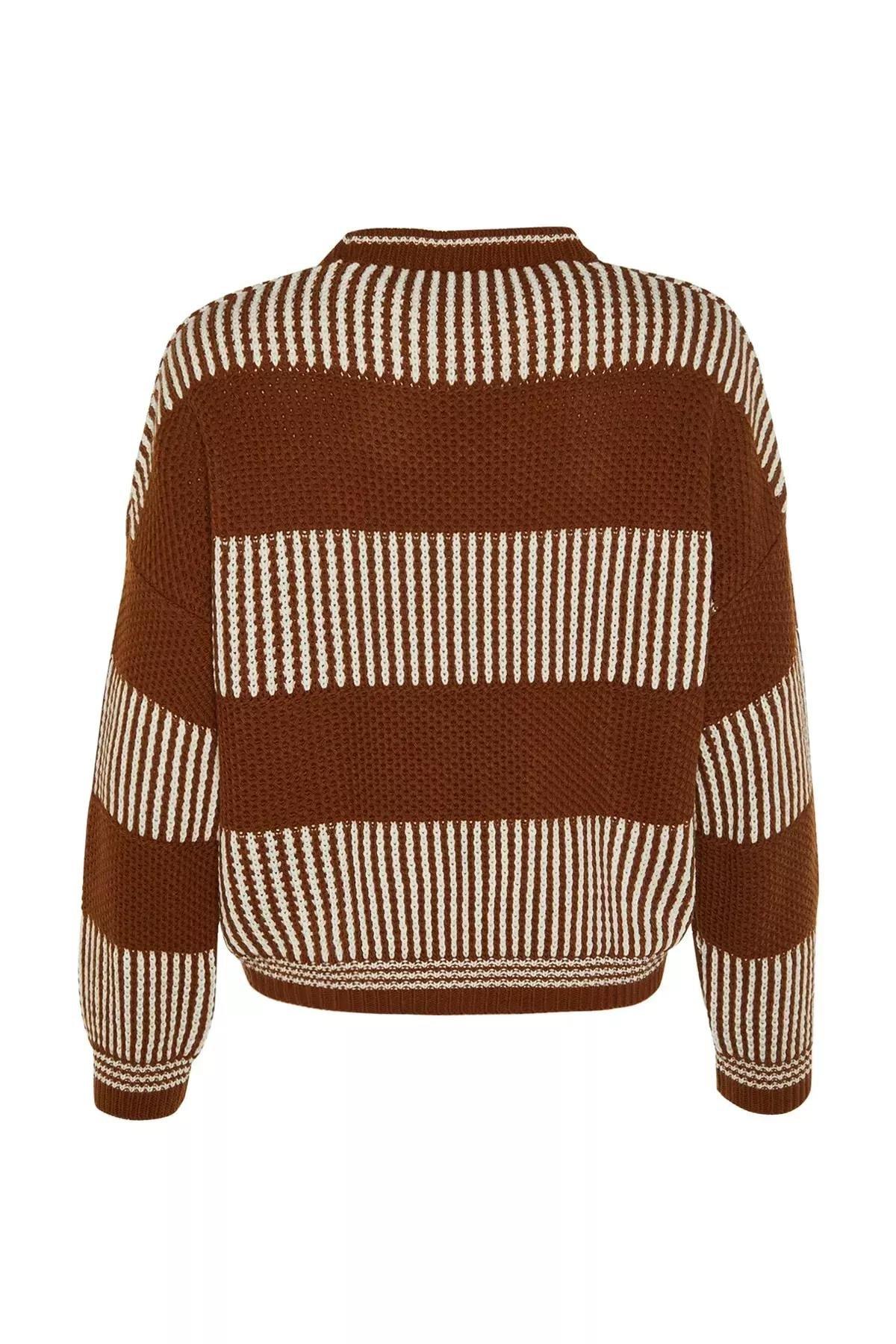 Brown Regular Sweater, Brown, large image number 6