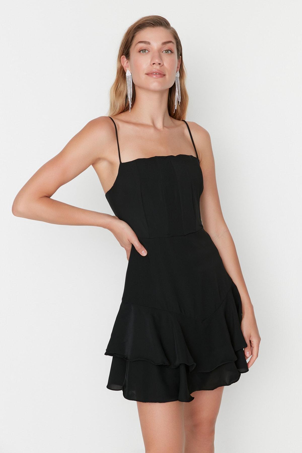 Black Skater Dress, , large image number 1