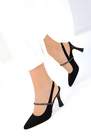 SOHO - Black Suede Classic Heeled Shoes