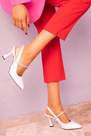 SOHO - White Classic Heeled Shoes