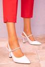 SOHO - White Classic Heeled Shoes