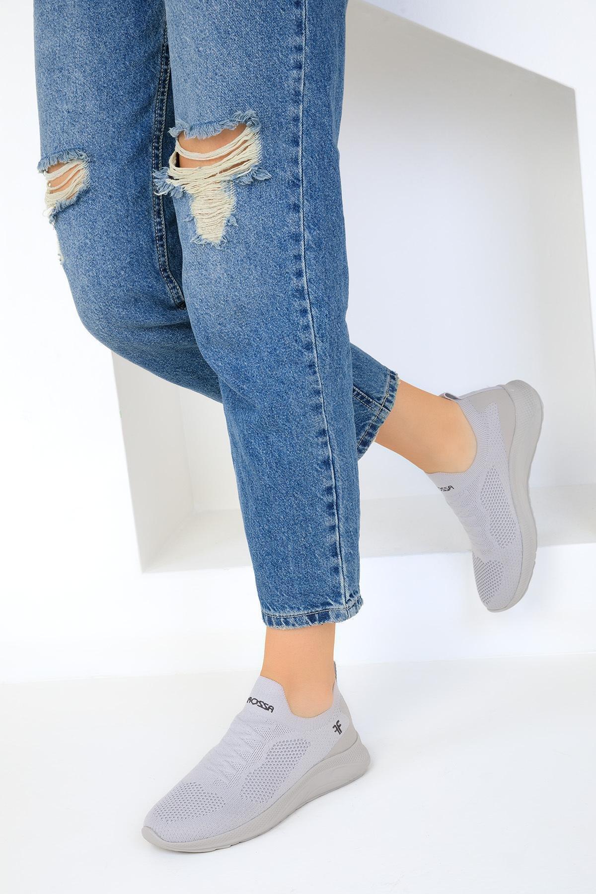 Grey Flat Sneakers, , large image number 1