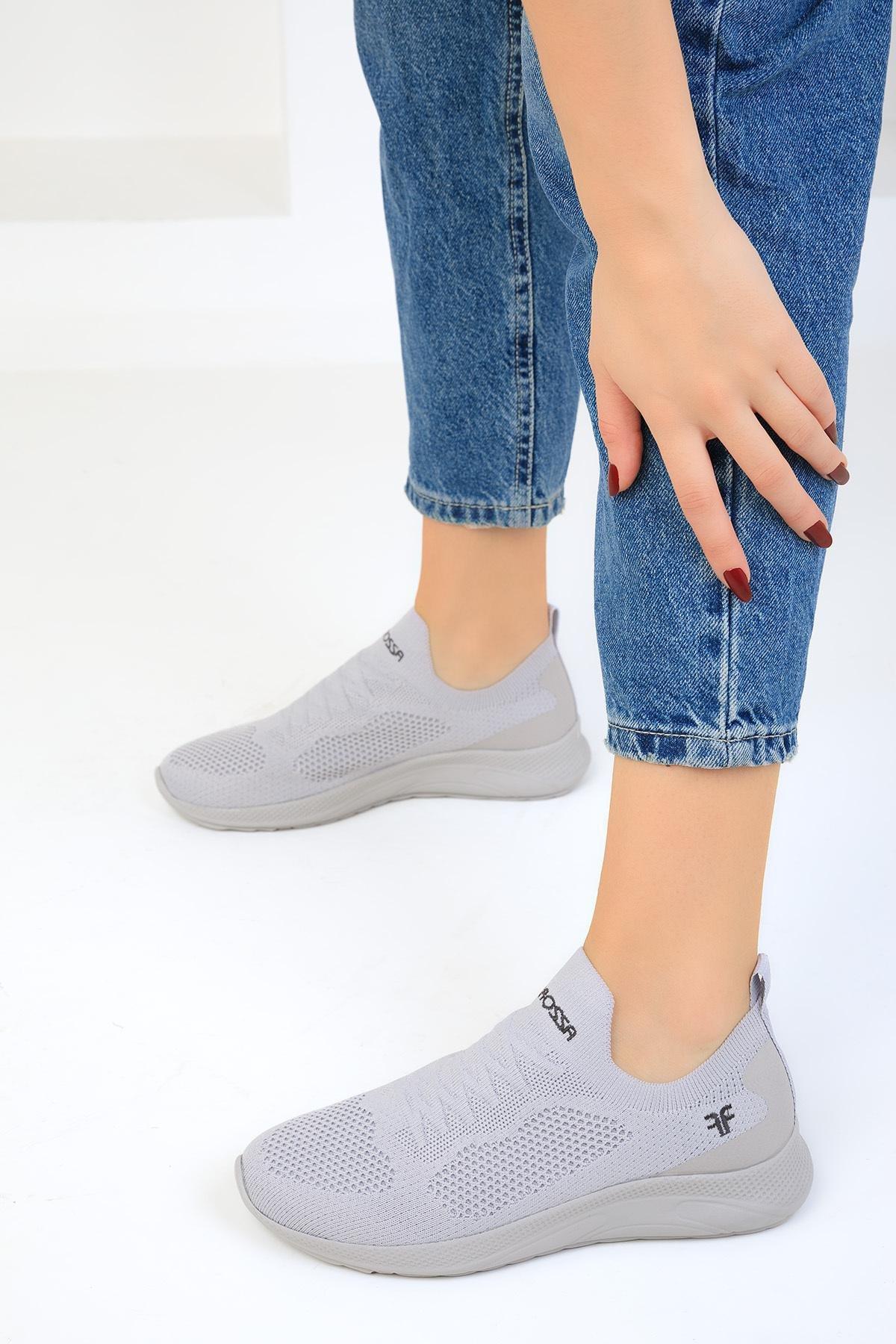 Grey Flat Sneakers, , large image number 3