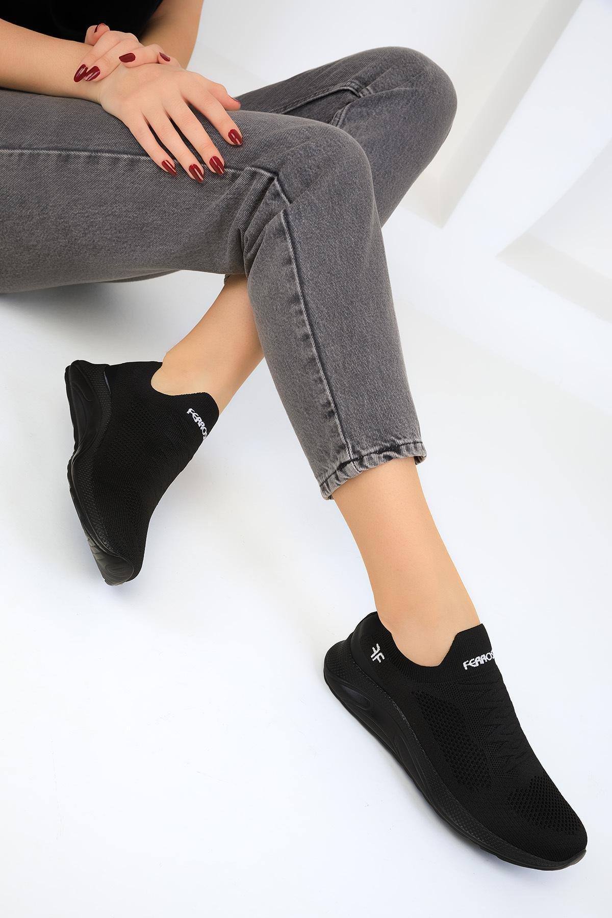 Black Flat Sneakers, , medium