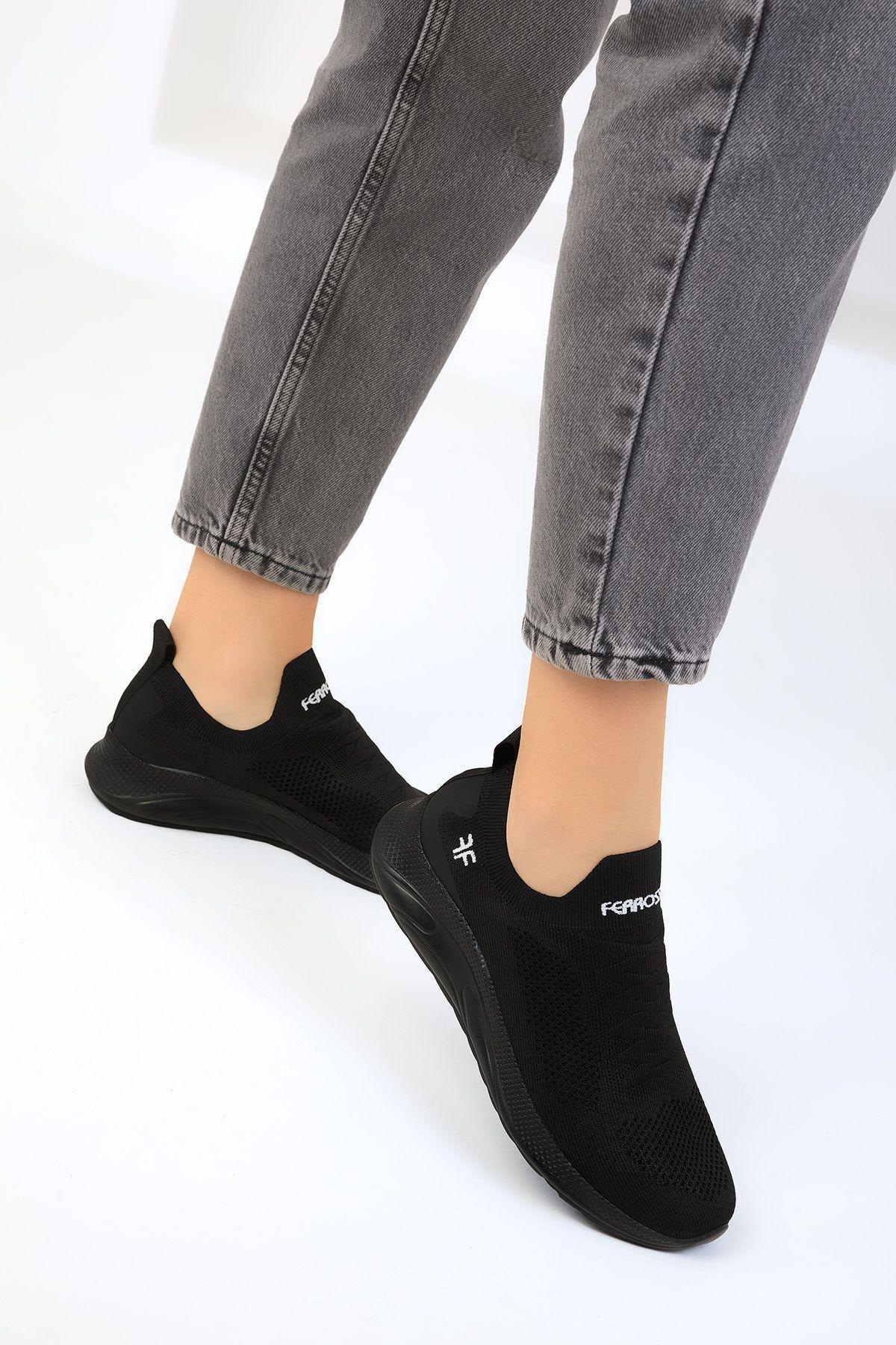 Black Flat Sneakers, , large image number 2