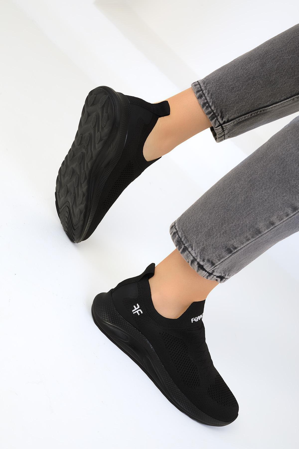 Black Flat Sneakers, , large image number 3