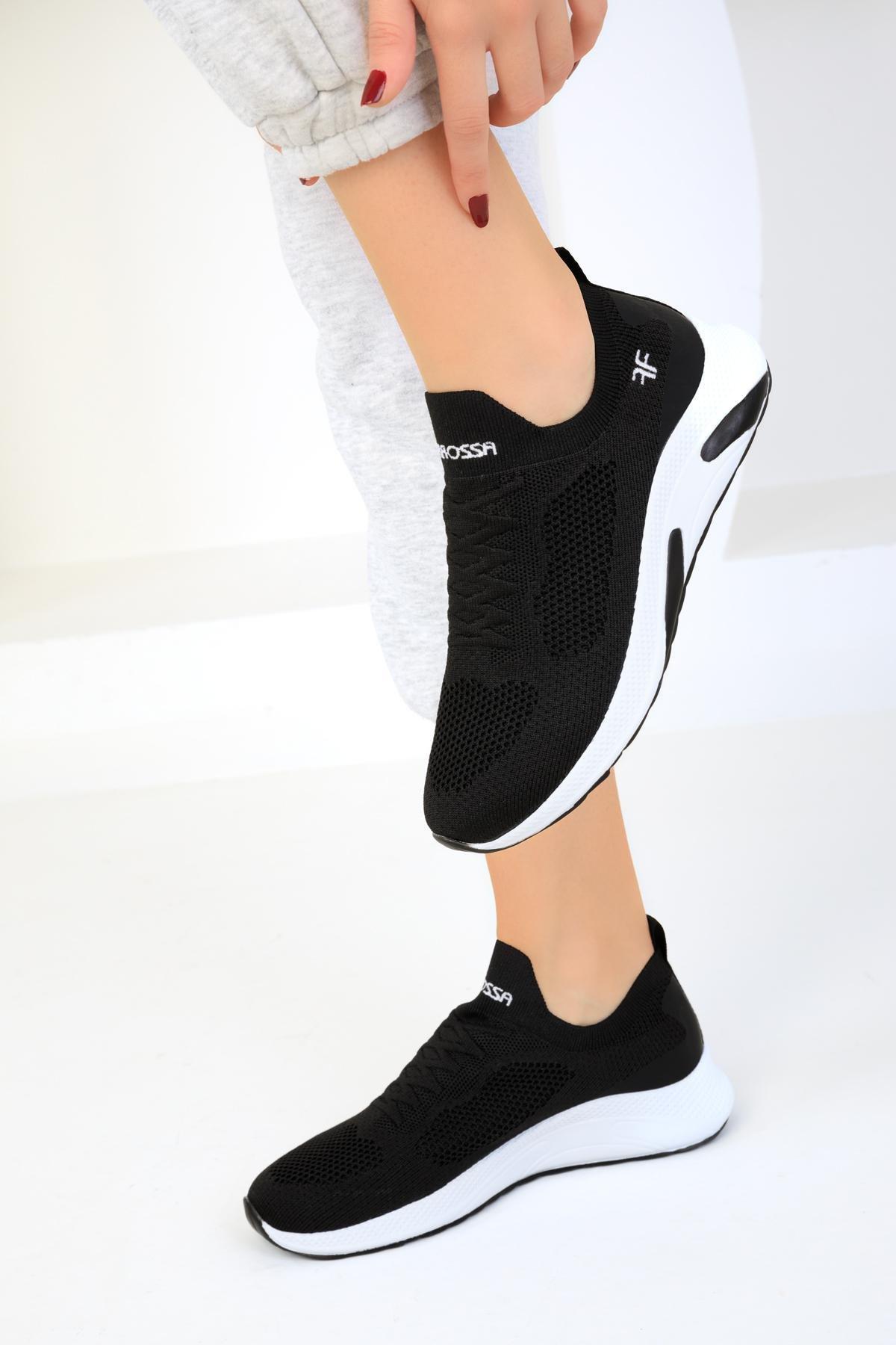 Black Flat Sneakers, BLACK, large image number 1