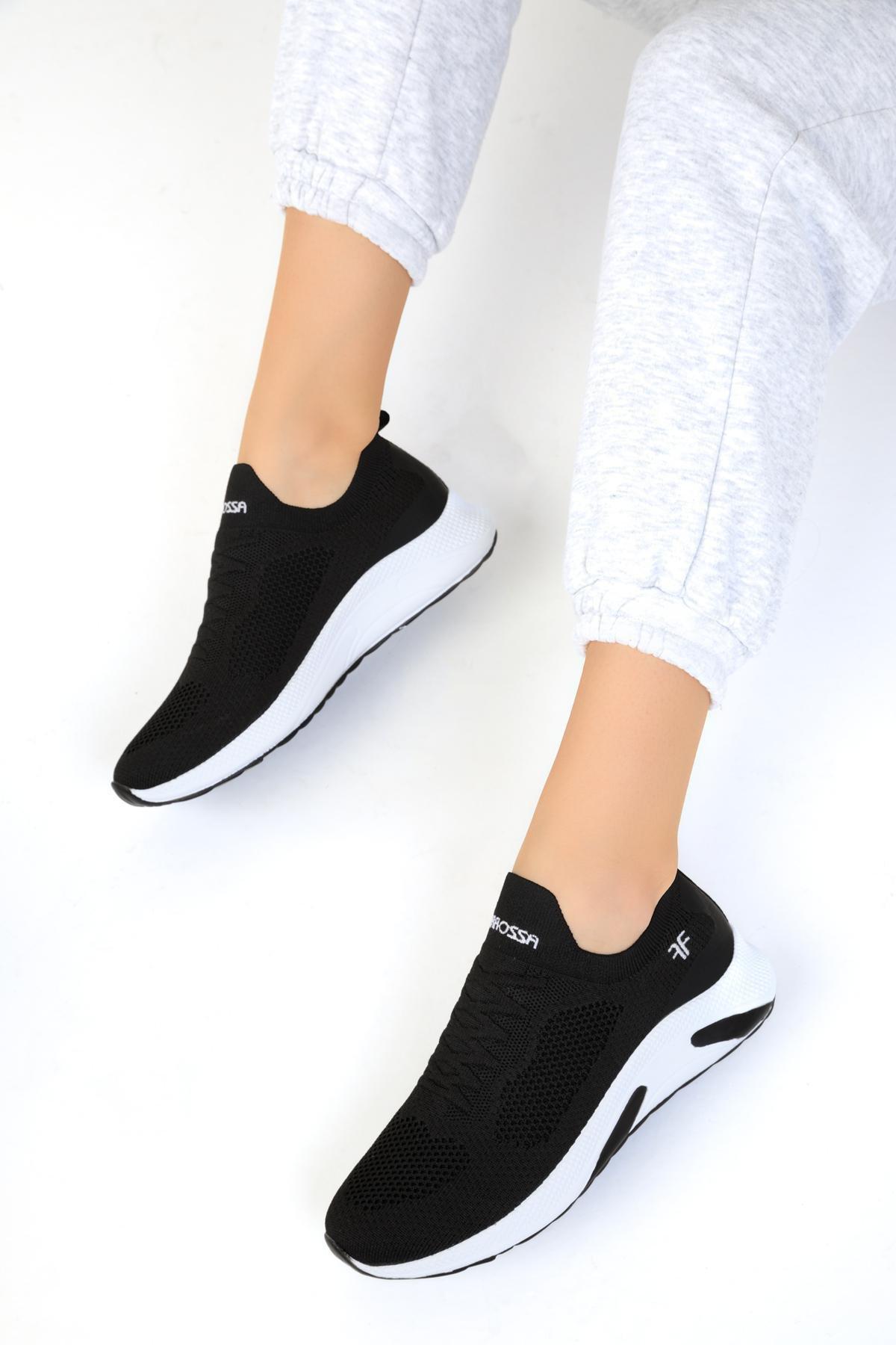 Black Flat Sneakers, BLACK, large image number 2