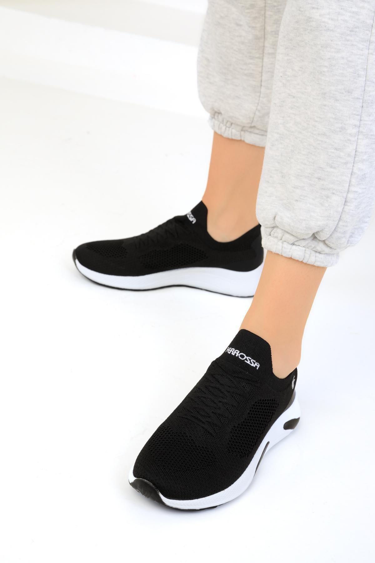 Black Flat Sneakers, BLACK, large image number 4
