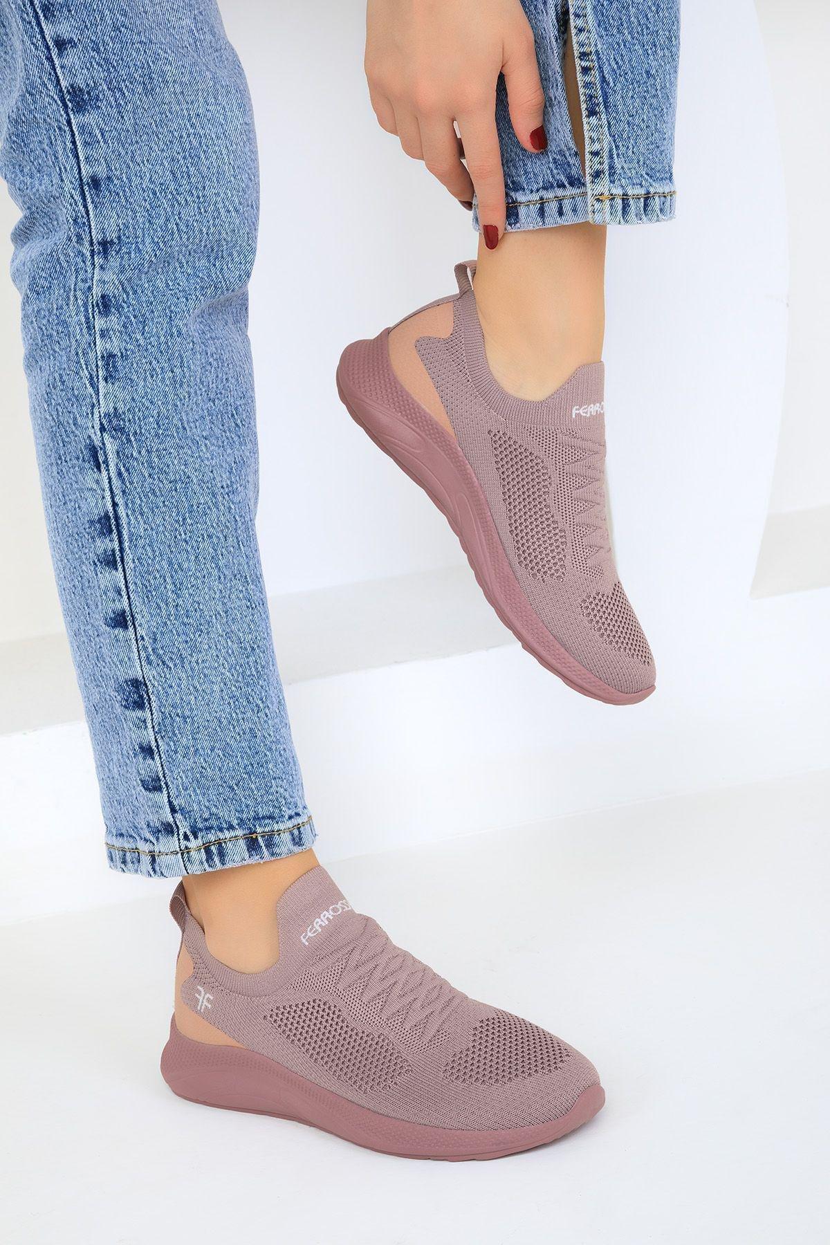 حذاء رياضي مسطح، وردي, Salmon, large image number 0