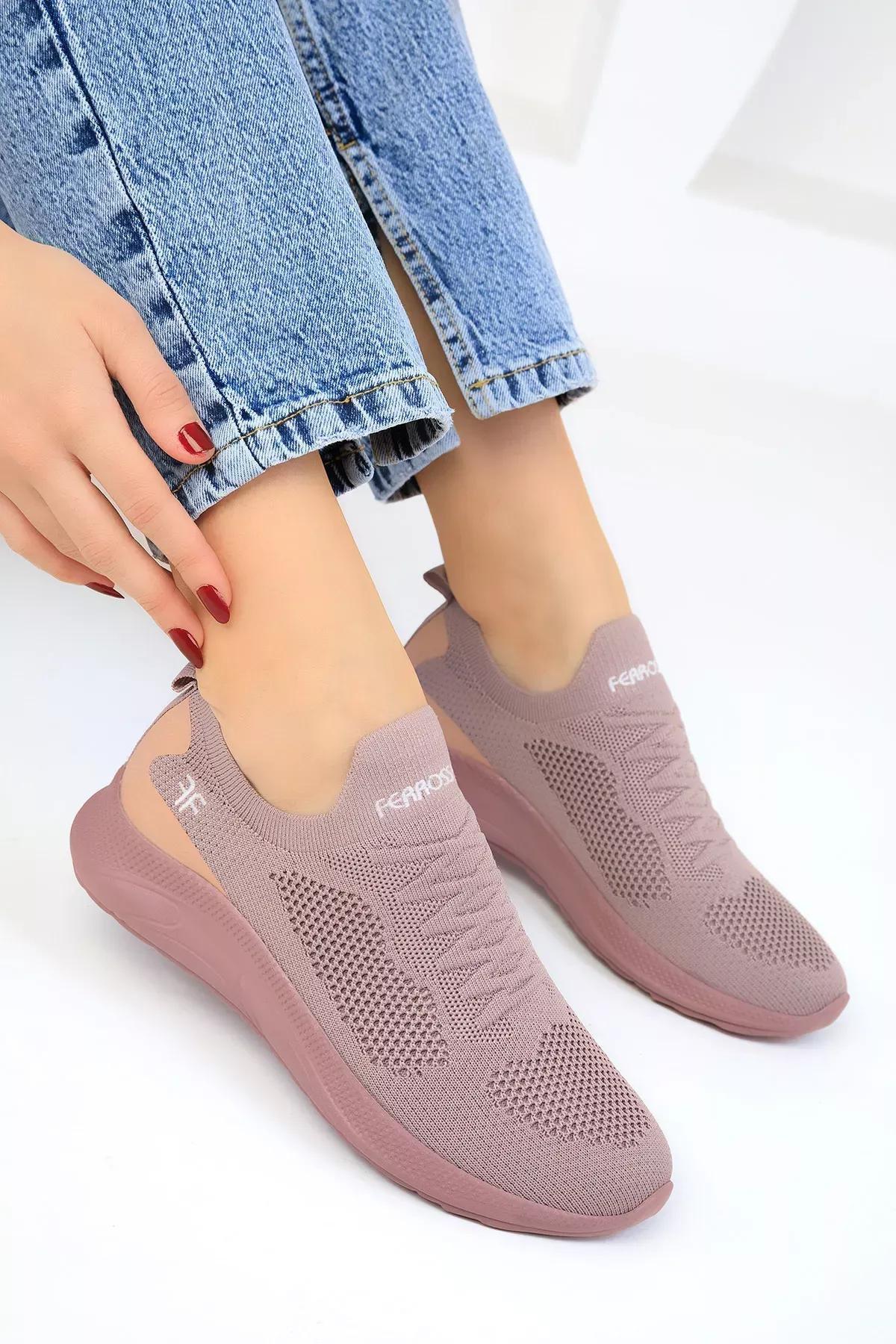 حذاء رياضي مسطح، وردي, Salmon, large image number 1