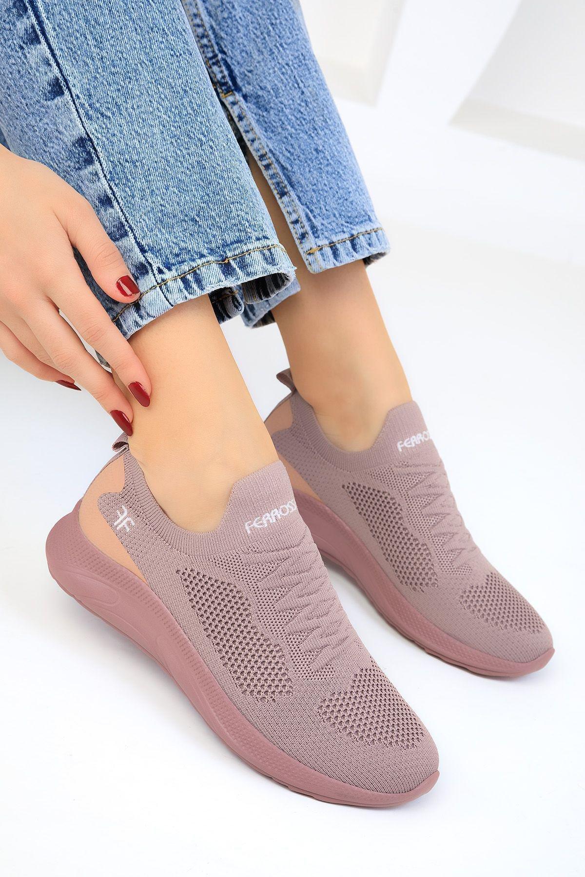 حذاء رياضي مسطح، وردي, Salmon, large image number 2