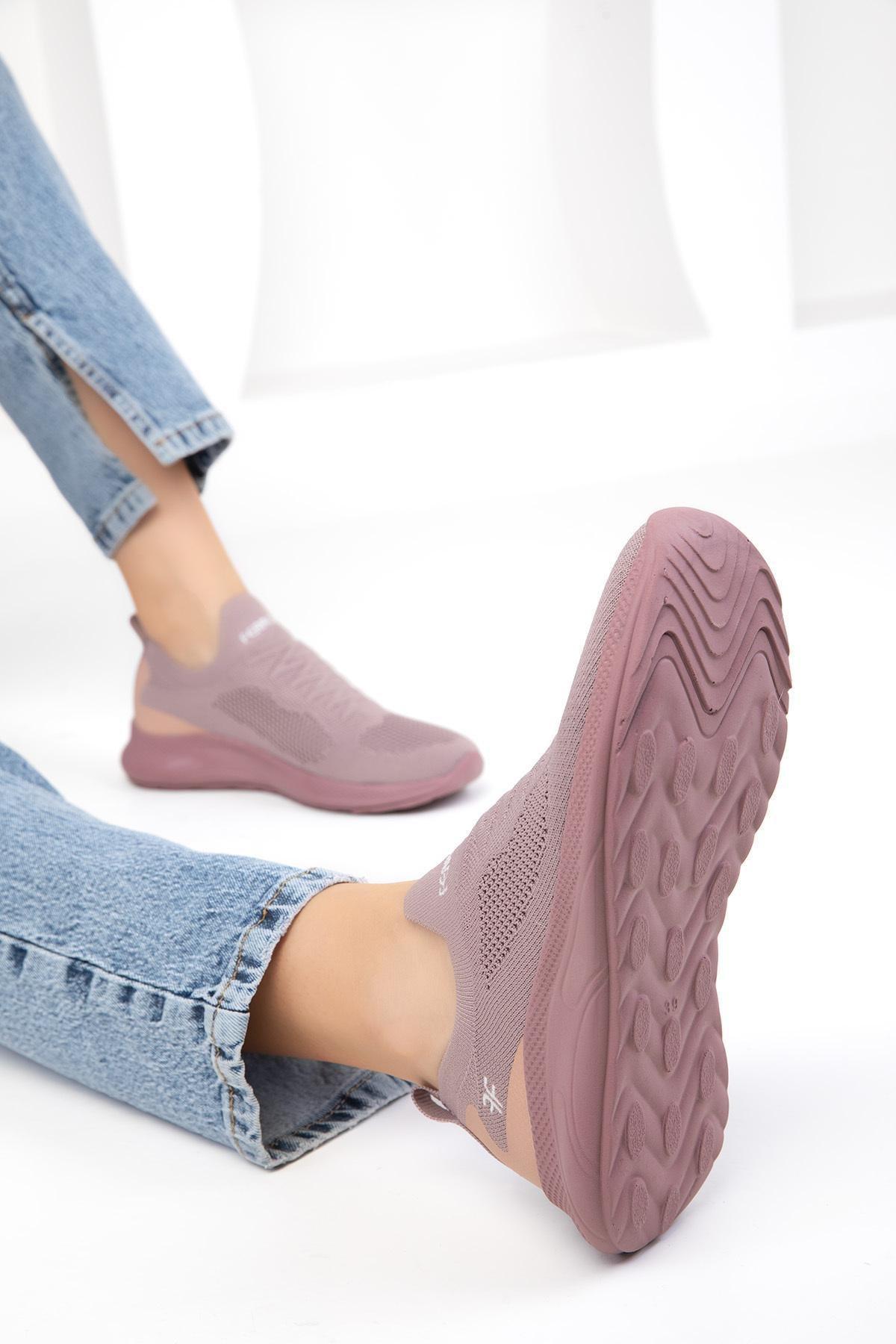 حذاء رياضي مسطح، وردي, Salmon, large image number 6