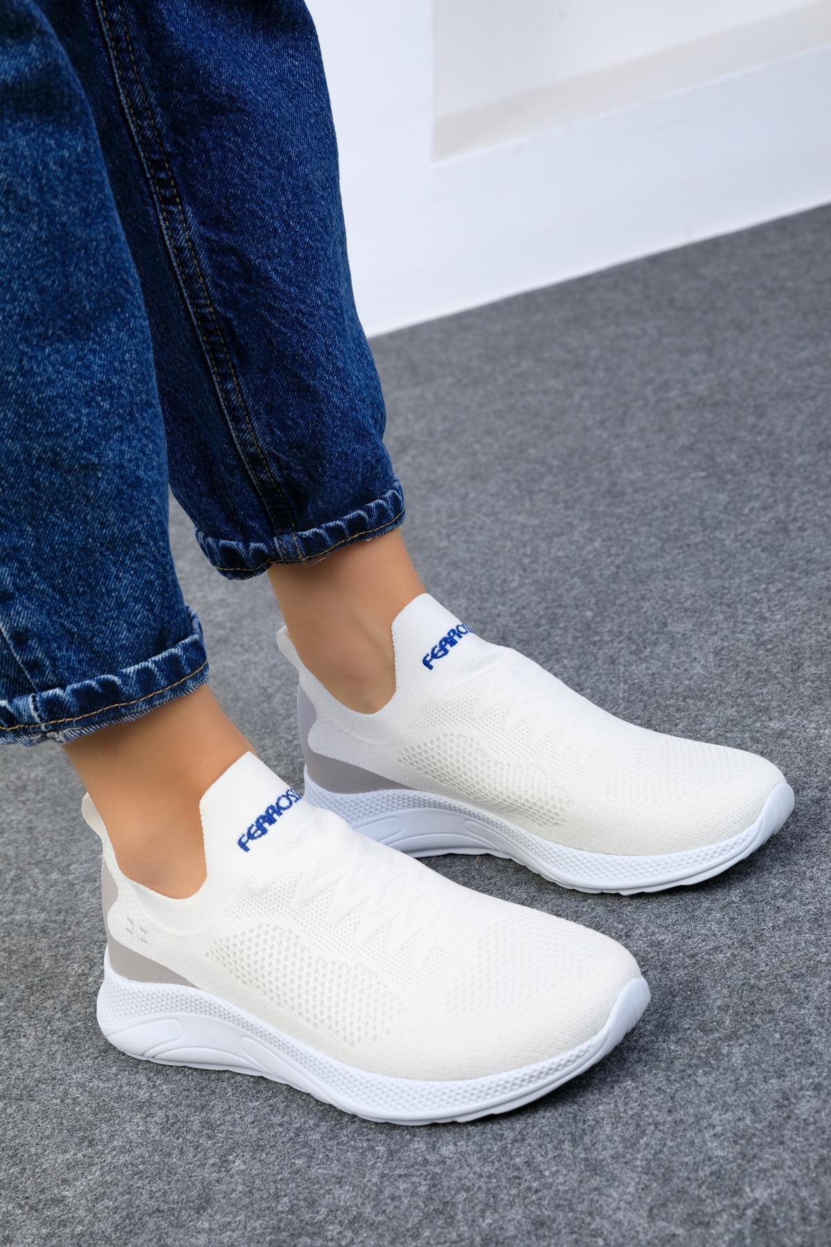 White Flat Sneakers, White, large image number 2