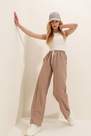 Alacati - Beige Relaxed Cotton Sweatpants
