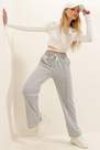 Alacati - Grey Relaxed Cotton Sweatpants
