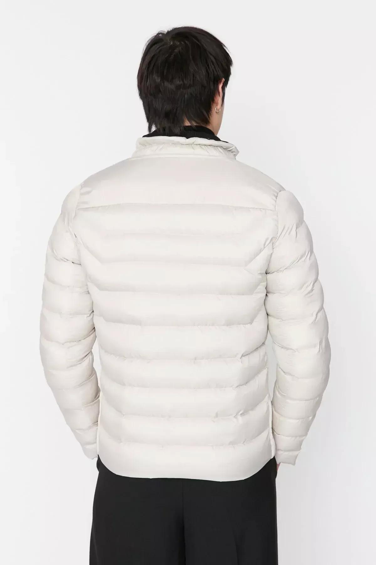 Beige Winter Puffer Jacket, Beige, large image number 4