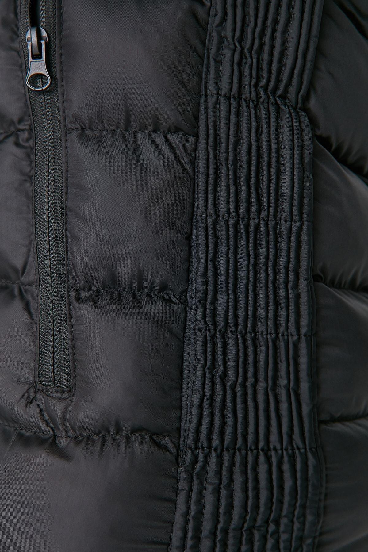 Black Windproof Coat, , large image number 3