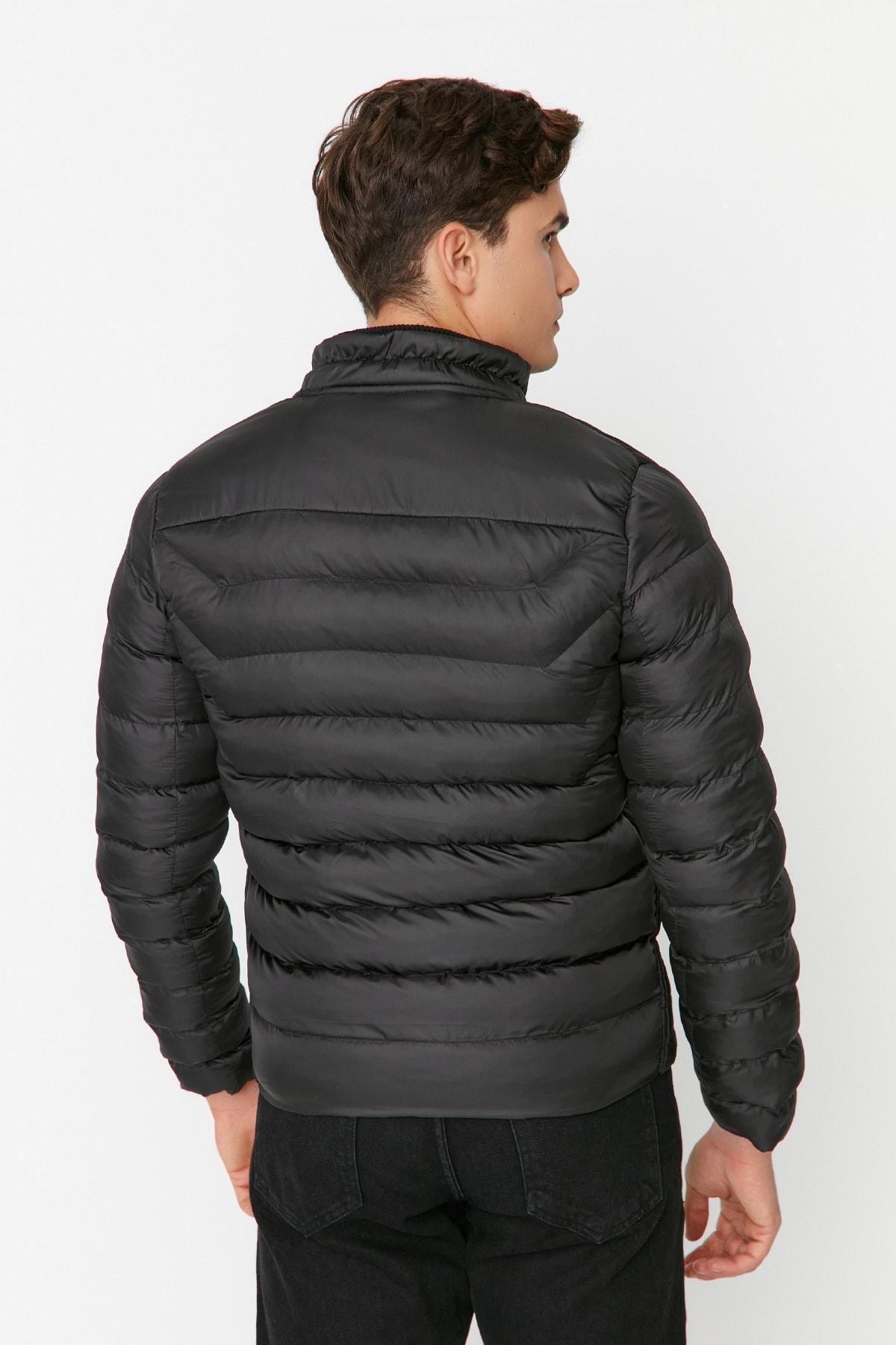 Black Windproof Coat, , large image number 4