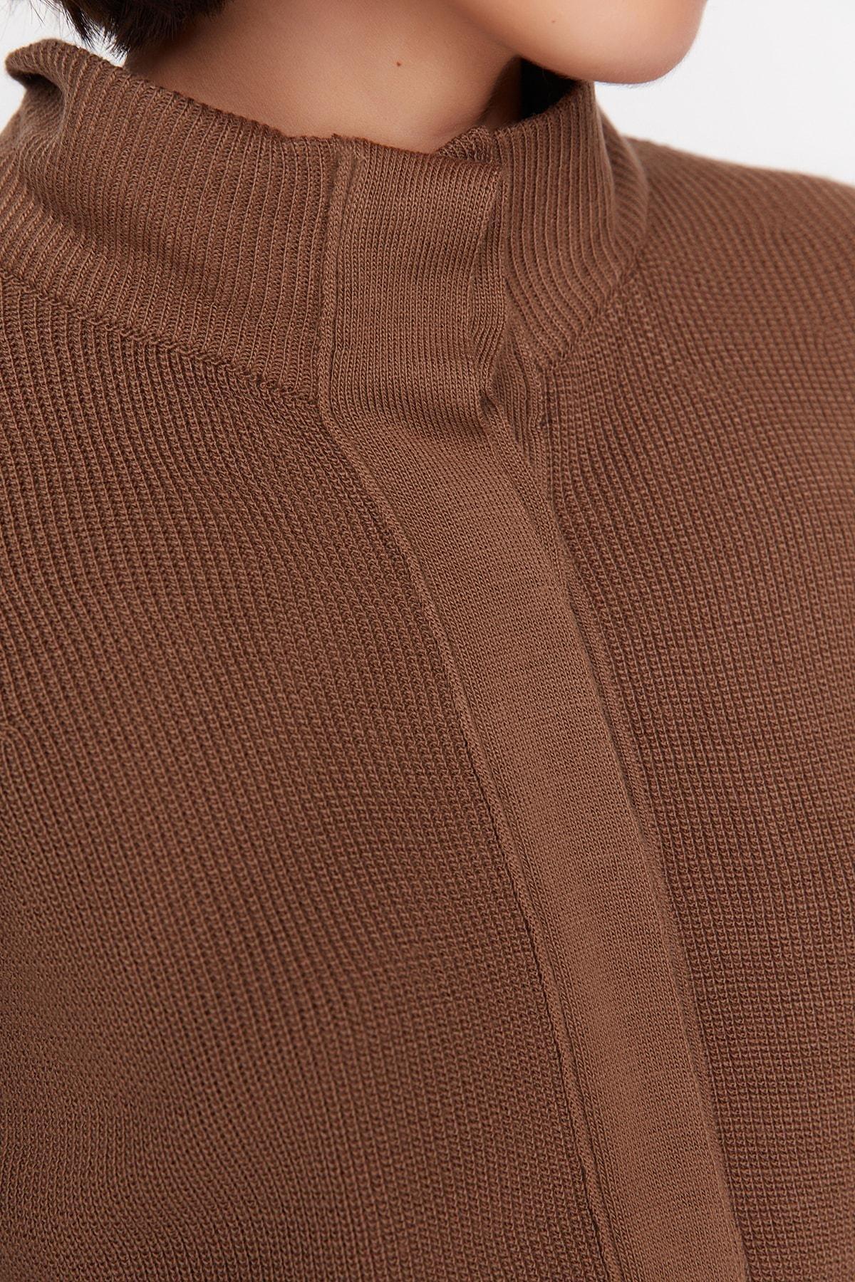 Beige Acrylic Cardigan, , large image number 2