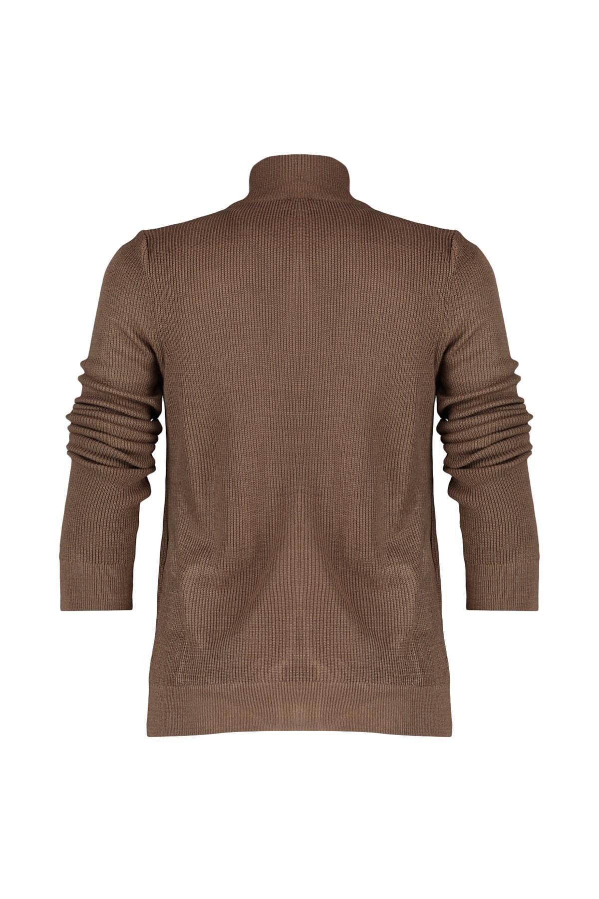 Beige Acrylic Cardigan, , large image number 5