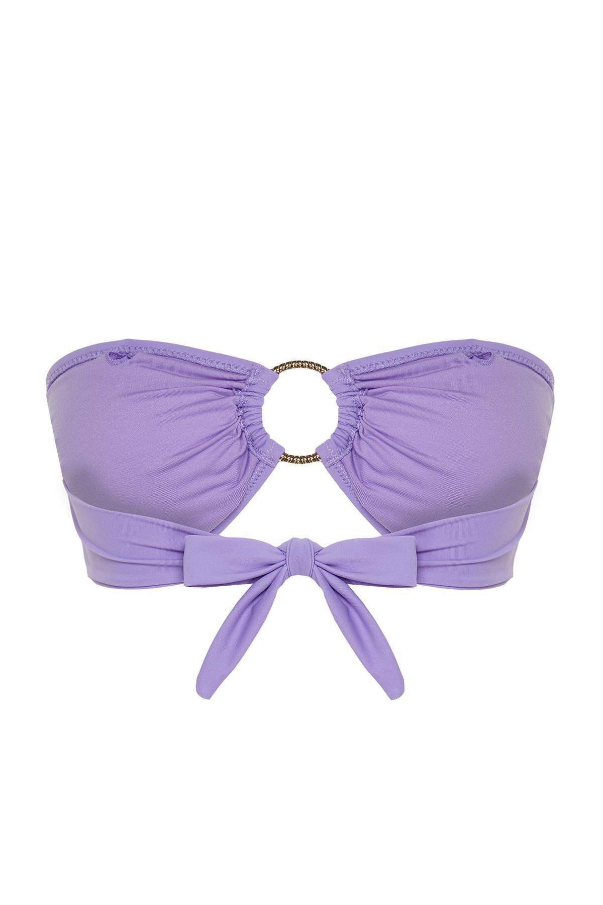 Purple Cut Out Bikini Top, C101_4765, large image number 6