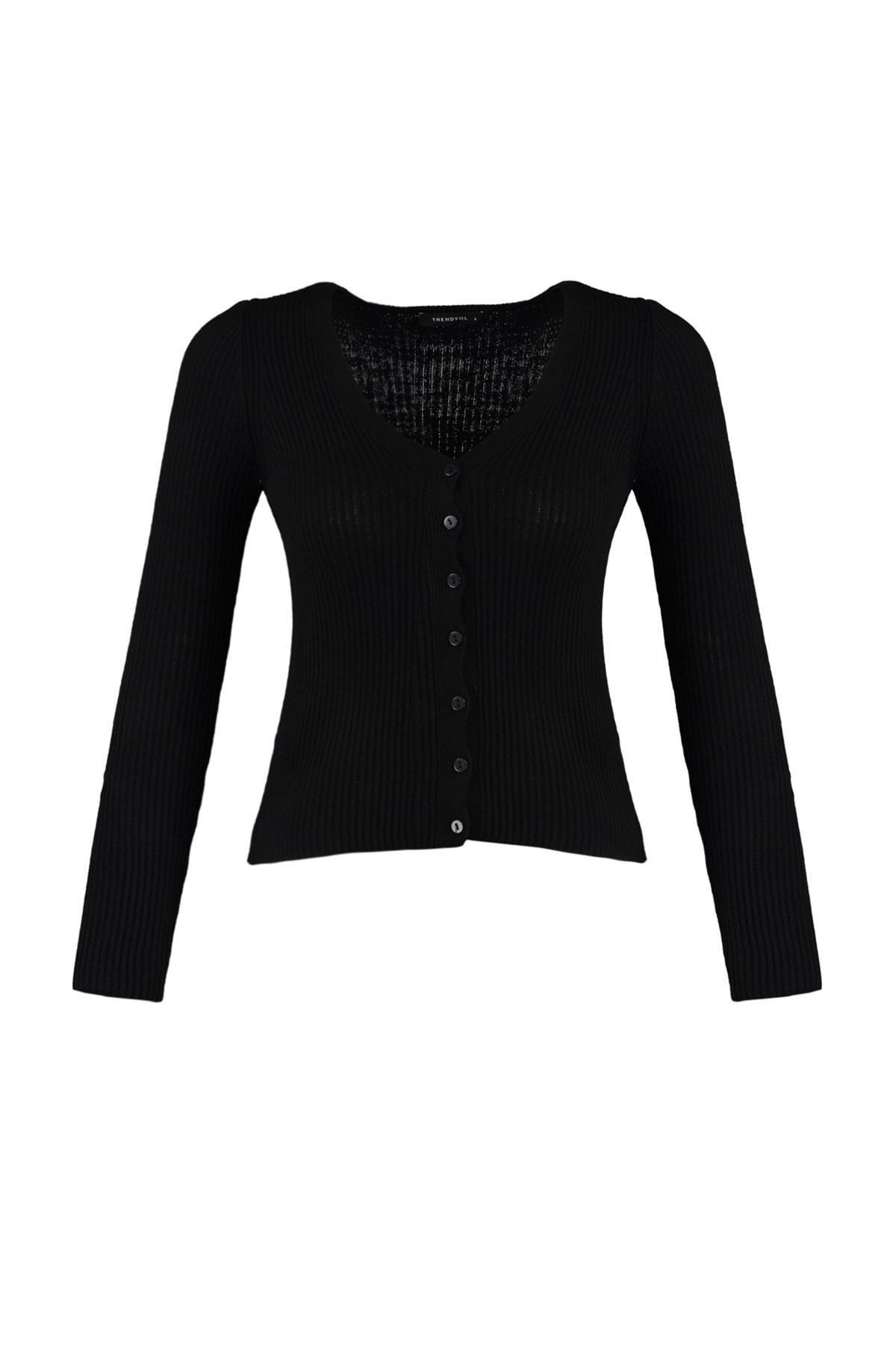 Black Striped Cardigan, , large image number 5