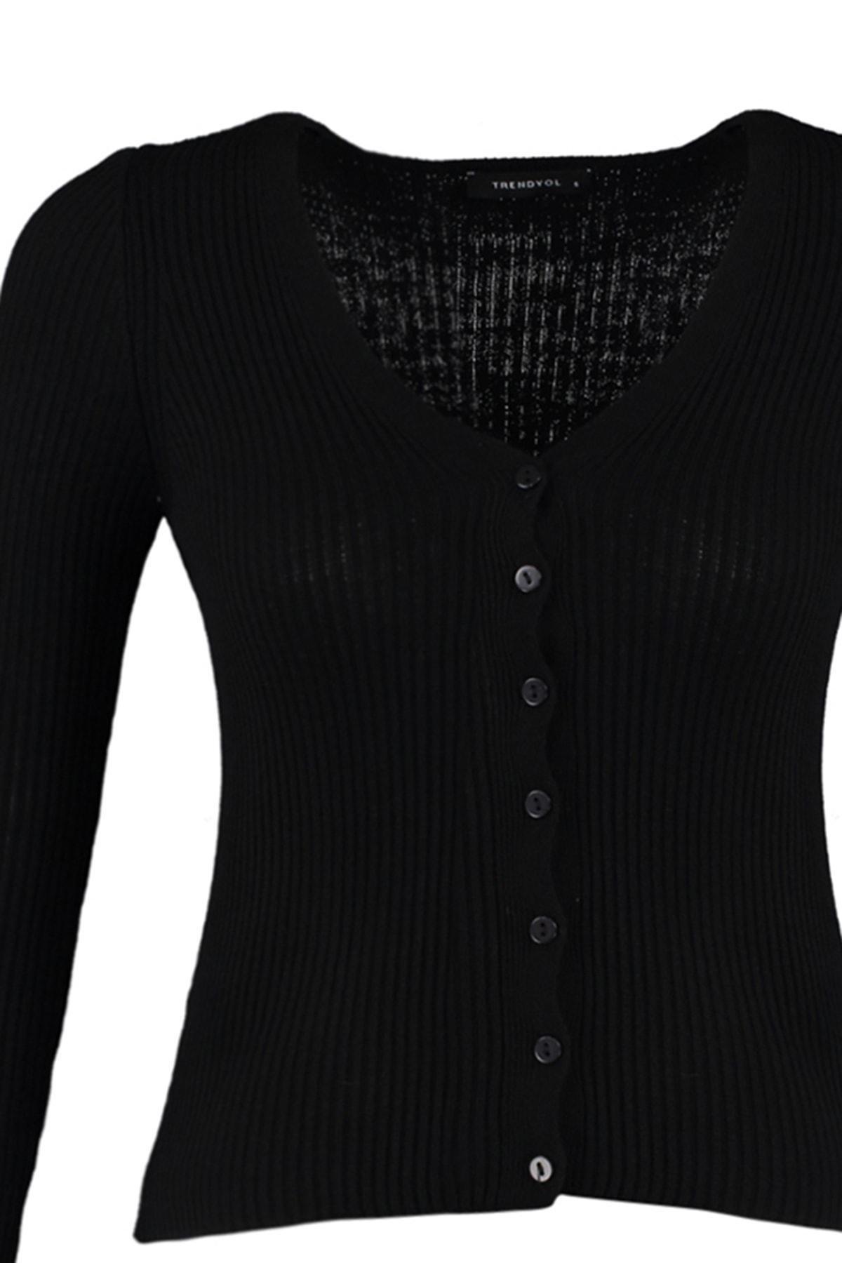 Black Striped Cardigan, , large image number 6