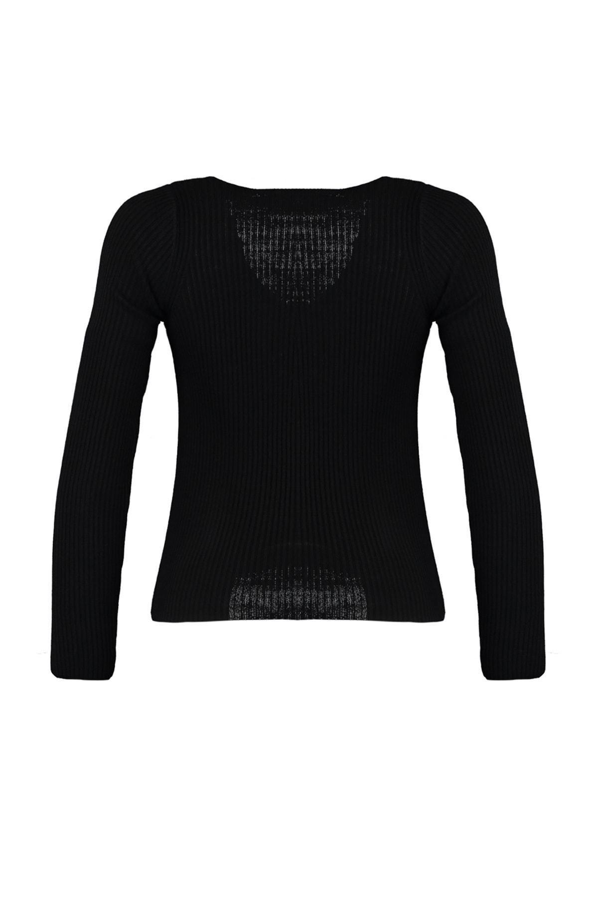 Black Striped Cardigan, , large image number 7