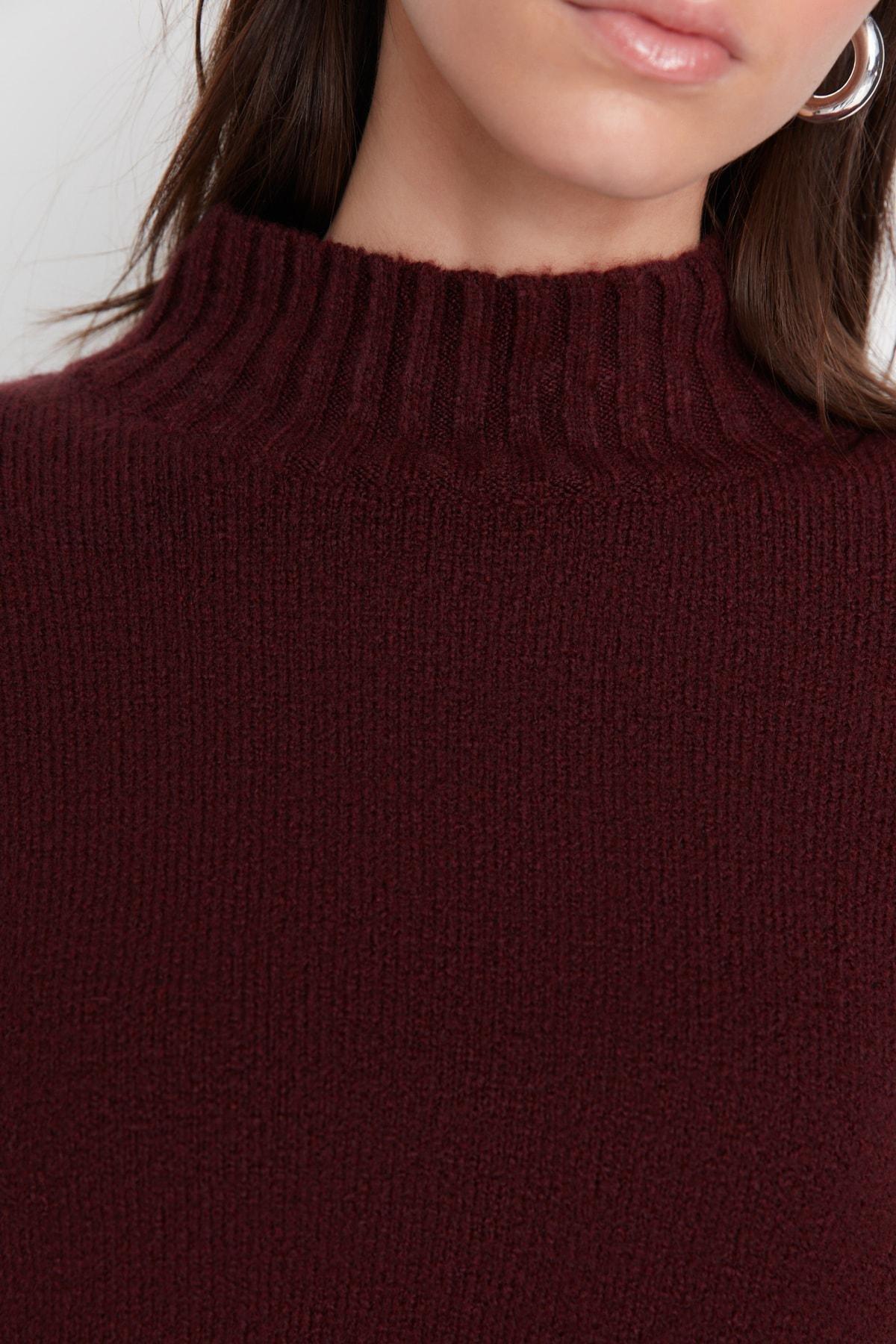 Burgundy Regular Fit Sweater, , large image number 3