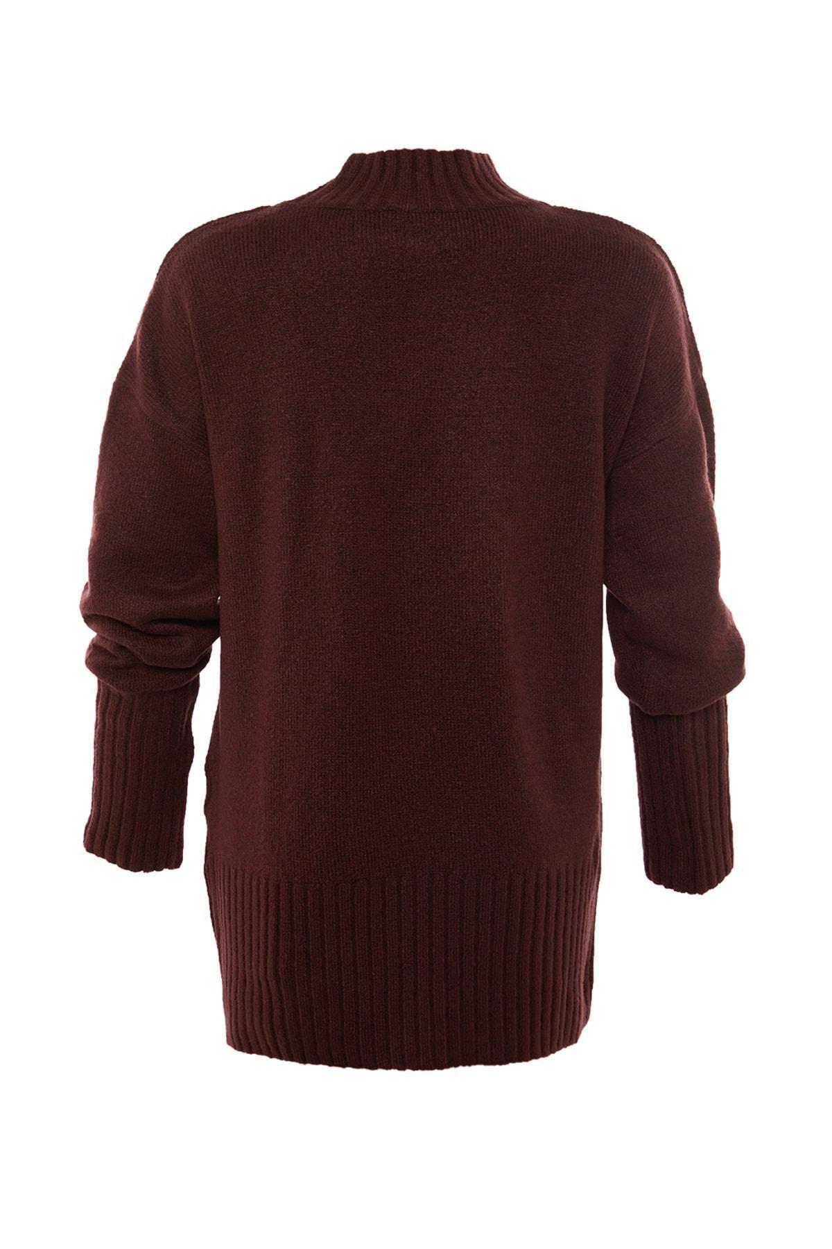 Burgundy Regular Fit Sweater, , large image number 6