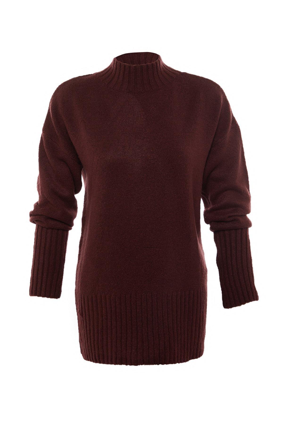Burgundy Regular Fit Sweater, , large image number 7