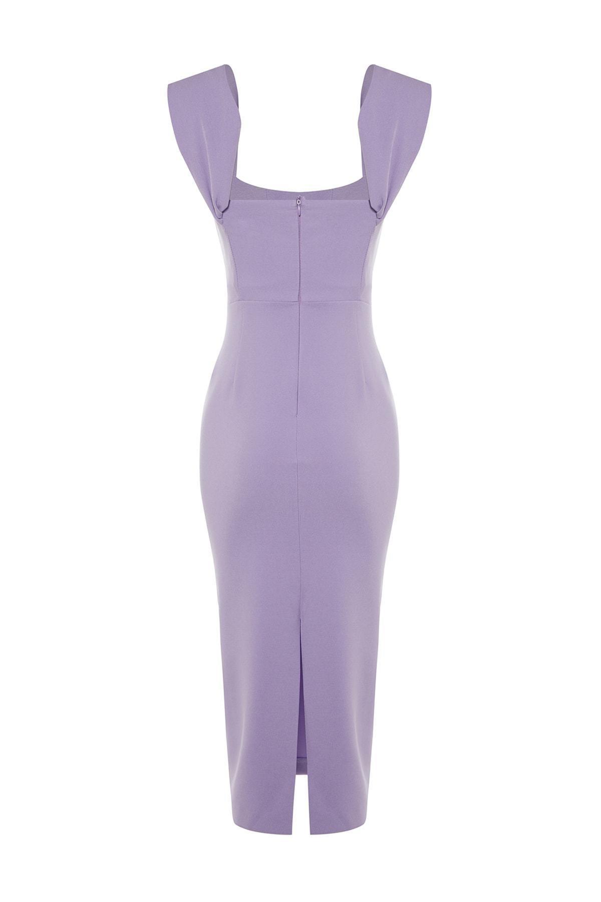 فستان مناسبات بقصة ضيقة، بنفسجي, Purple, large image number 10