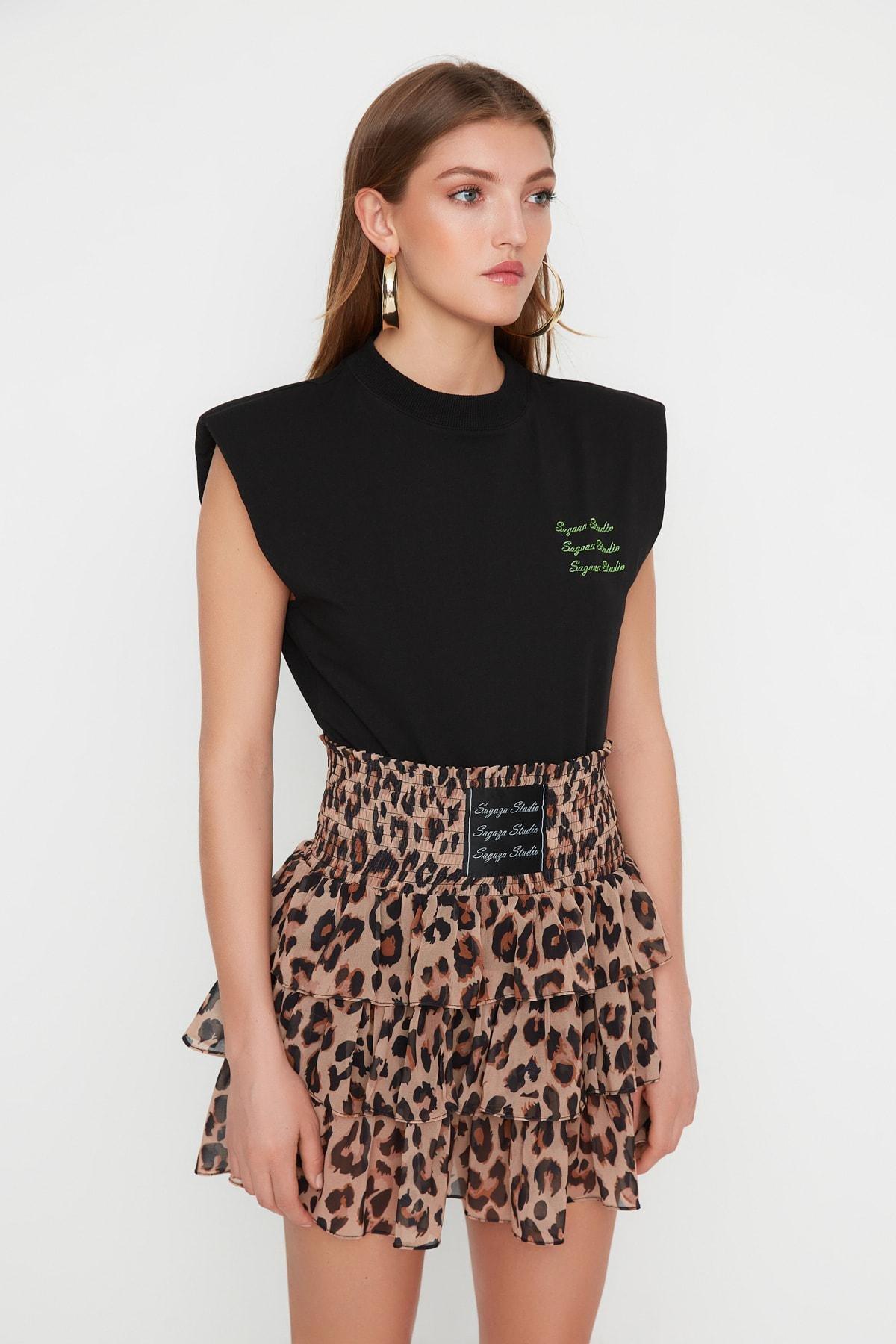 Black Women Crew Neck, , large image number 2