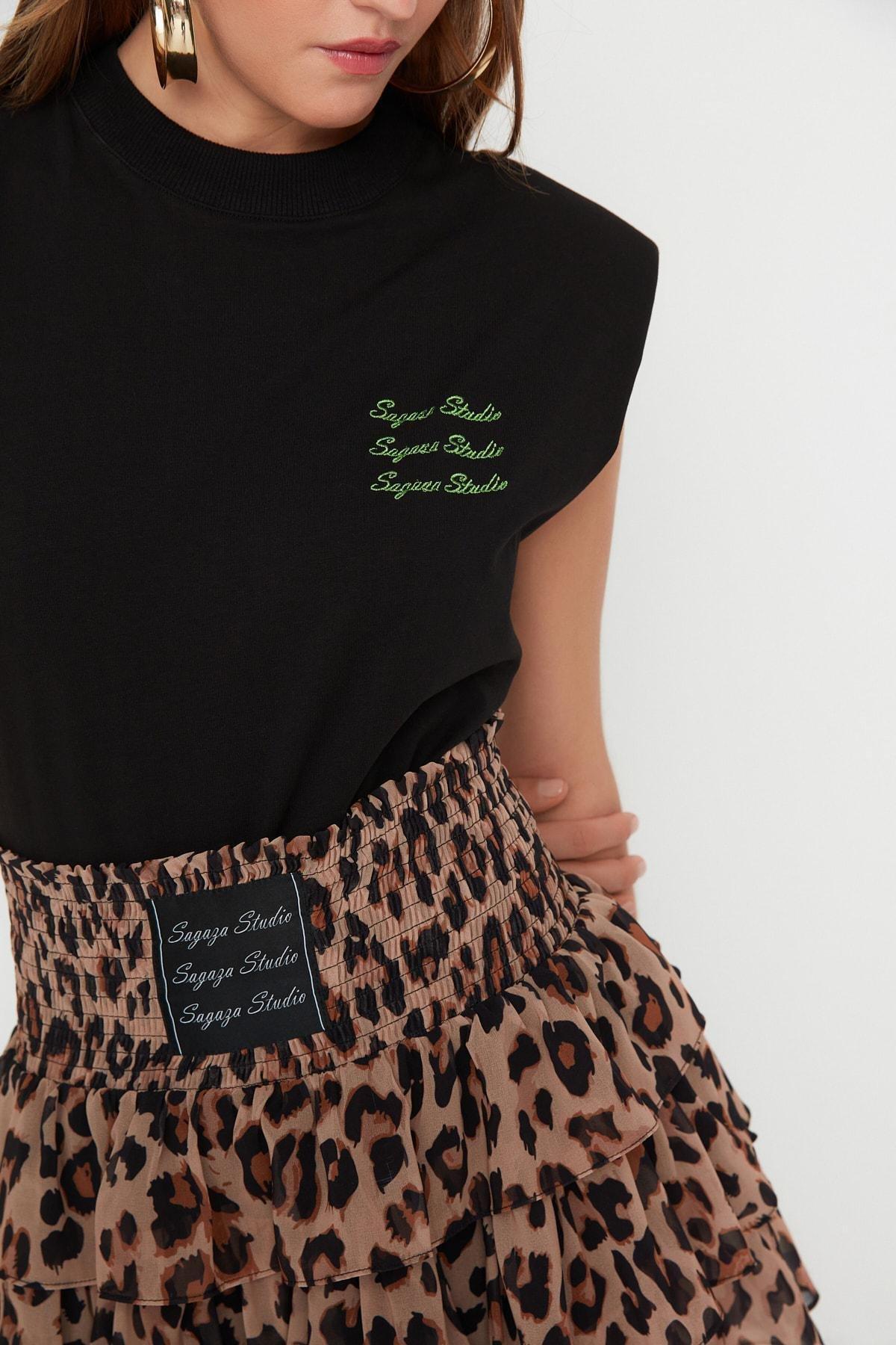 Black Women Crew Neck, , large image number 4