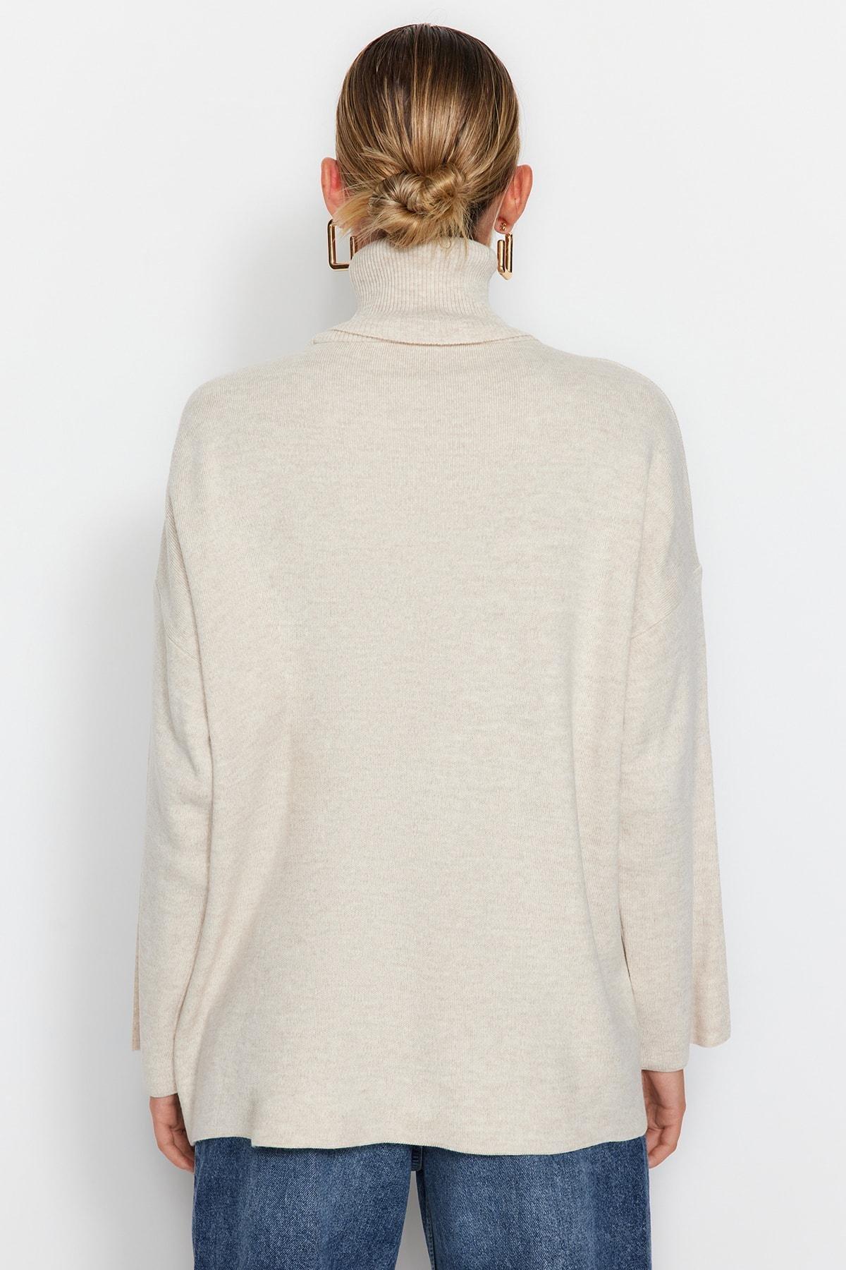 Sweater - Beige - Oversize, Single, , large image number 4