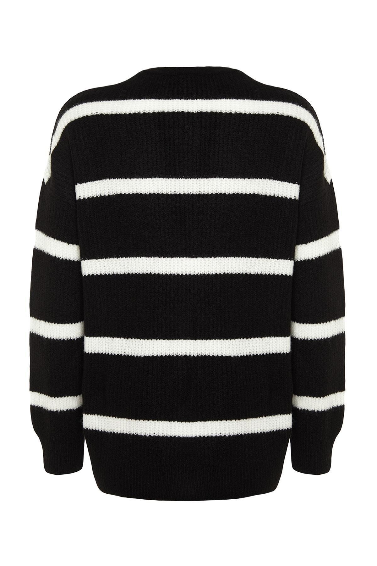 Black Oversize Cardigan, Black, large image number 7