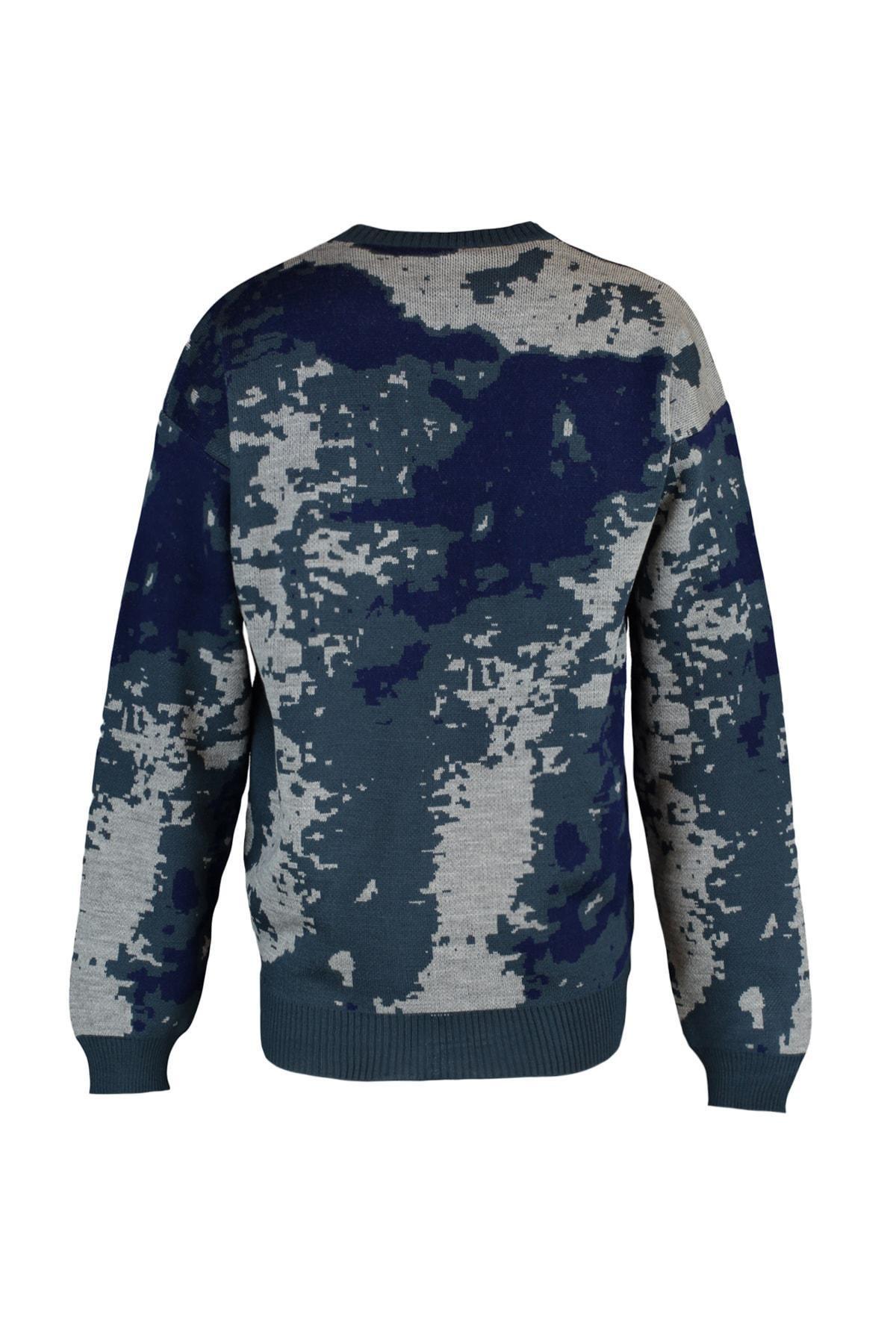 Blue Crew Neck Sweater, , large image number 7