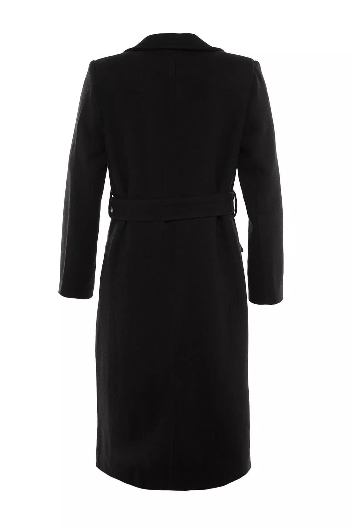 Black Long Shift Dress, Black, large image number 6