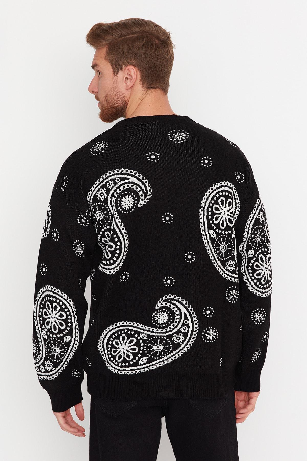 Black Oversize Sweater, , large image number 3